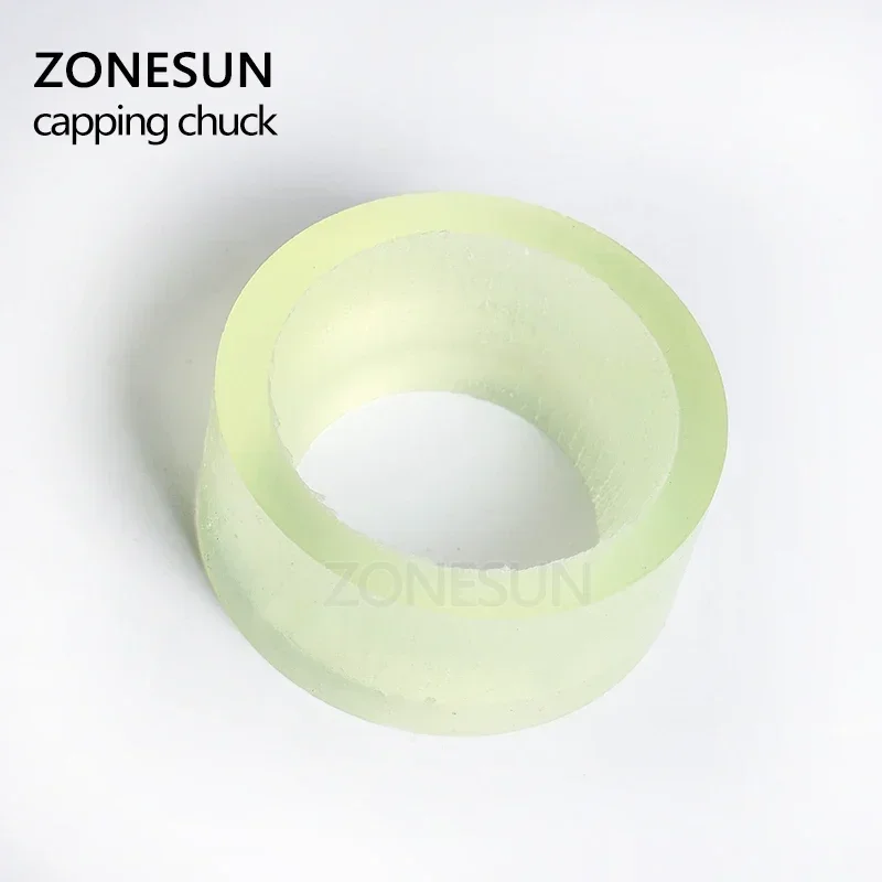 ZONESUN Capping Machine Chuck Cap for Capper 28-32mm 38mm 10- 50mm Round Plastic Bottle with Security Ring Silicone Capping