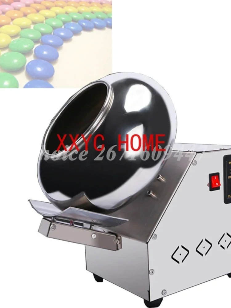 Chocolate Rounder Coater Sugar Peanut Maker Roasted Nuts Coating Processing Machine