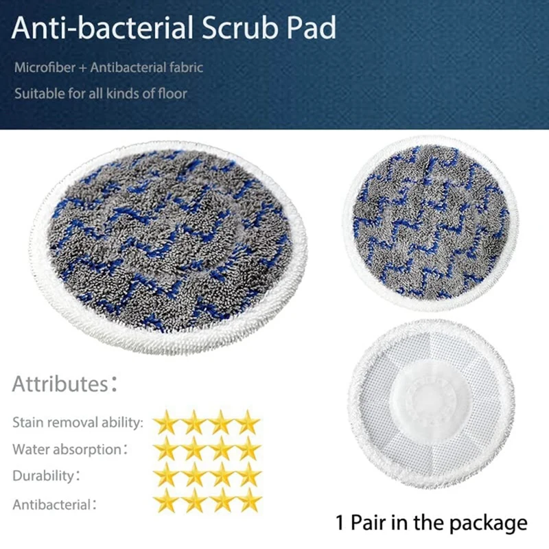 Tampons de vadrouille à vapeur, pièces de rechange, compatibles avec la série Shlavabo S7000AMZ, S7001, S7001TightS7000, 10 pièces