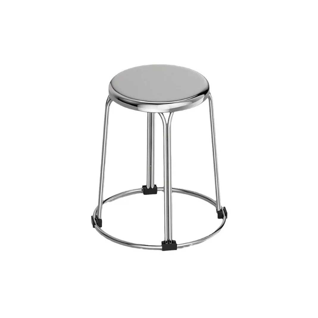YJQ stainless steel round stool household portable modern household stool stacked thickened simple household