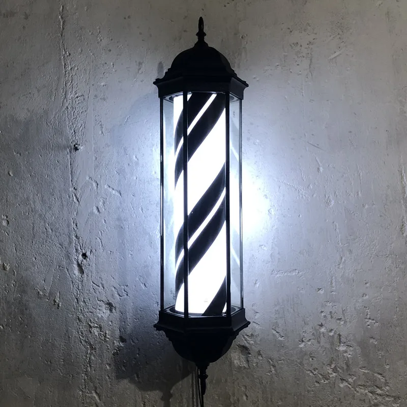 مصباح LED لتصفيف الشعر مع زجاج مقاوم للماء يُعلق على الحائط في الهواء الطلق وصندوق إضاءة لصالون الحلاقة المثبت على الحائط #2