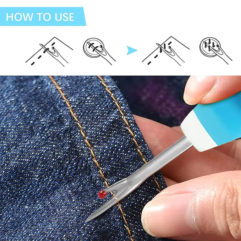 1PC Seam Rippers Ergonomic Grip Colorful Large Thread Stitch Remover Tool Handy Stitch Ripper for Sewing Craft Removing Hem Seam