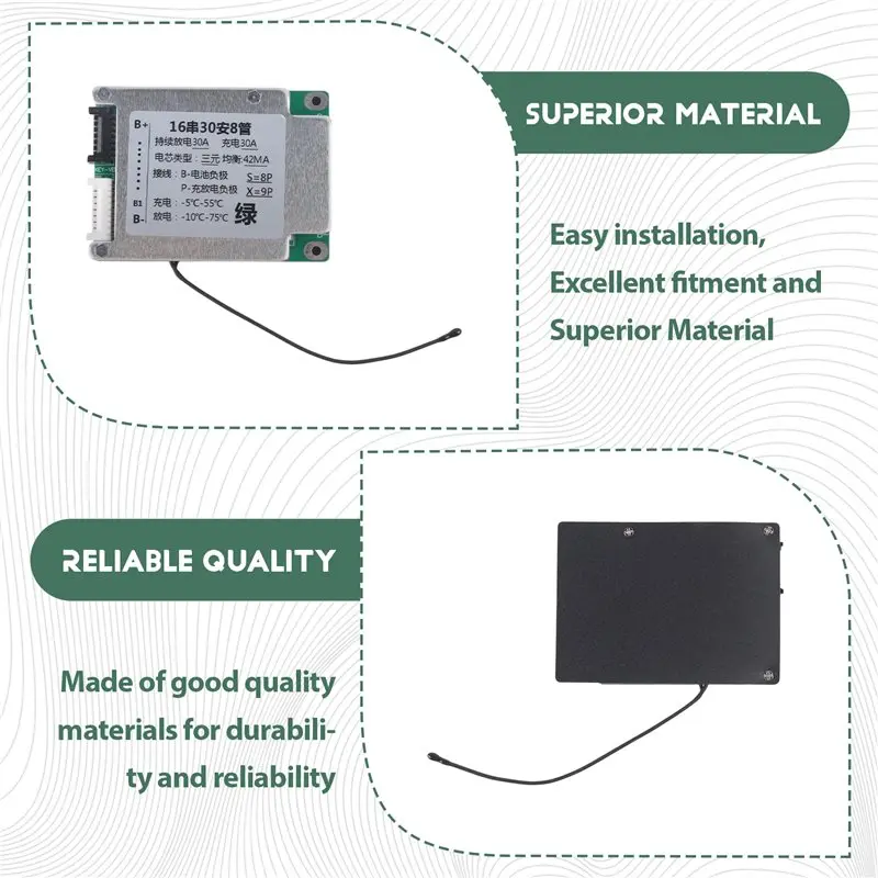 B27B Balancer Version BMS Battery Charge Board Equalizer 16S 30A 20A 60V 52V NTC Temperature Protection For Escooter 30A view 5