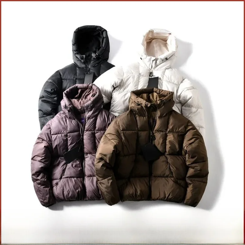 

Outdoor Men's Winter New Arrival Quilted Cotton Jaet Warm Windproof Hooded Thiened Long Sve Stand Fit Youth Faion