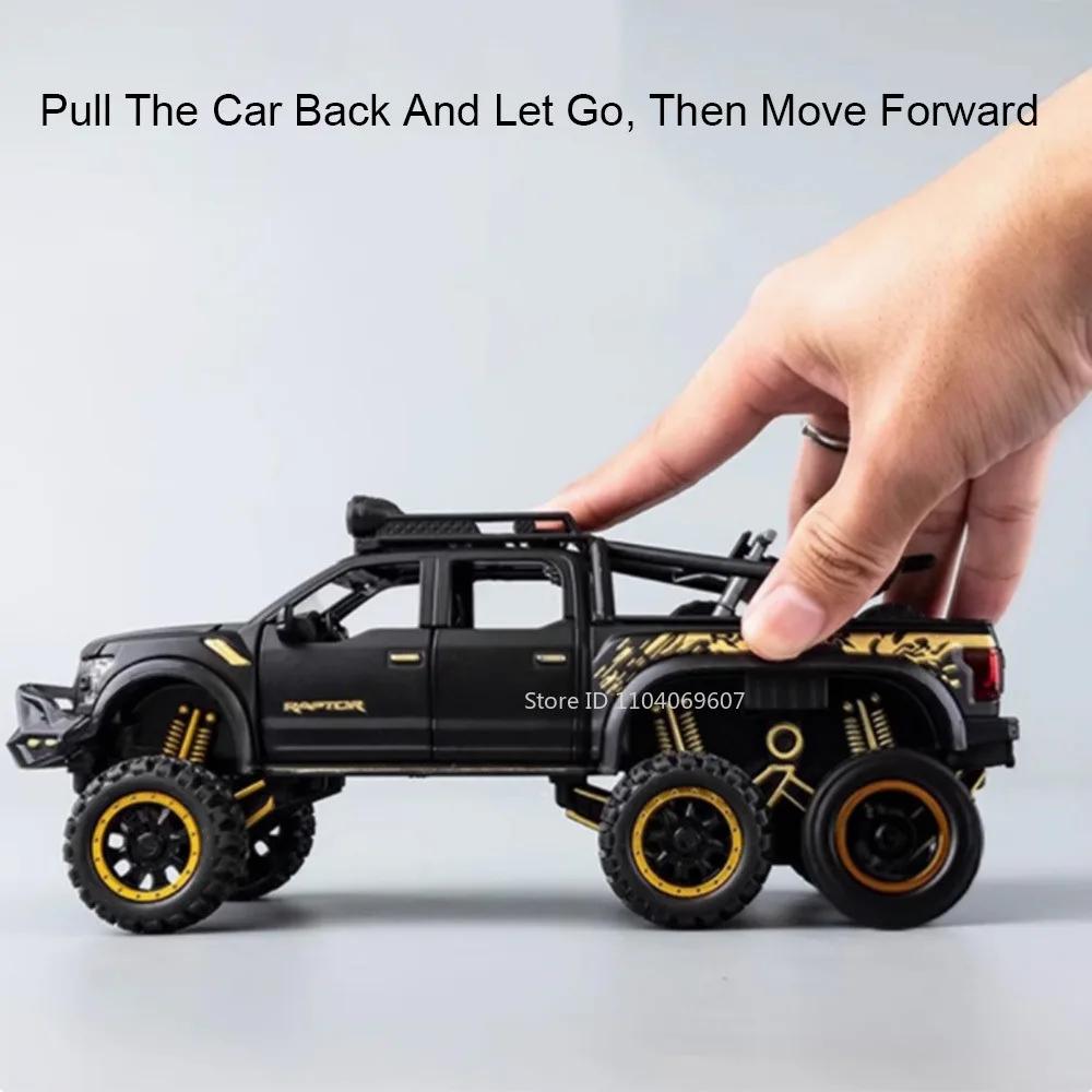 1:28 F150 X-클래스 모델 오프로드 차량 장난감 합금 다이캐스트 사운드 라이트 도어 오픈 풀백 시뮬레이션 자동차 소년 선물용