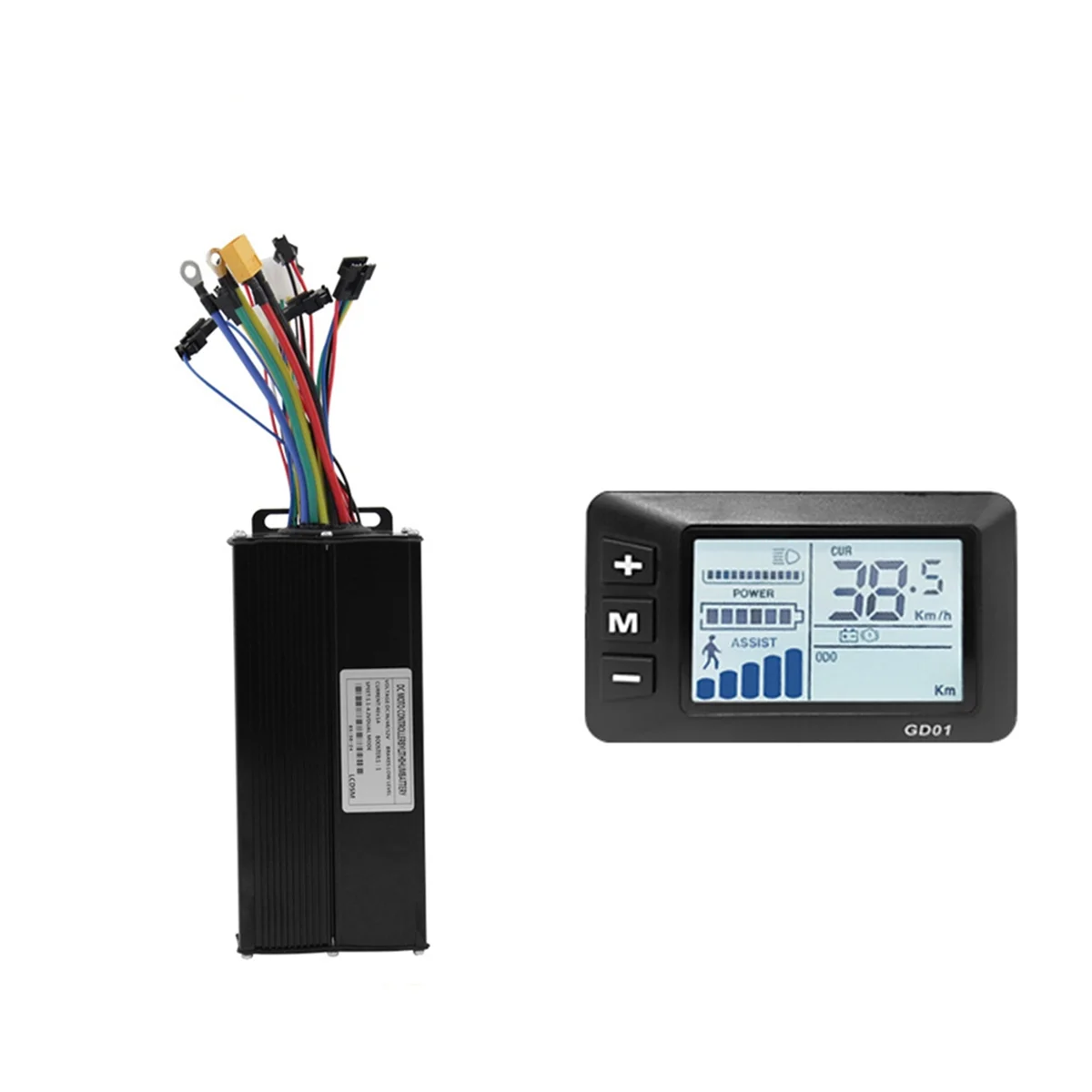 Electric Bicycle 36V 48V 52V 40A 3 Model Sinewave Controller GD01 LCD Display for 1500W 2000W Ebike Accessories