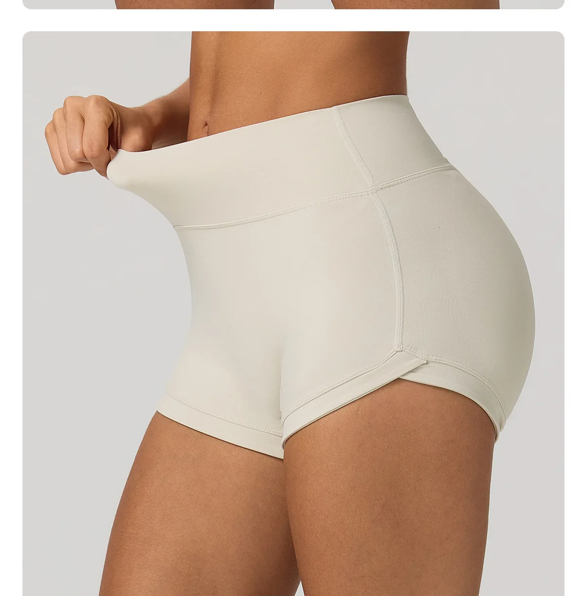 Women's High Waist Yoga Shorts Tummy Control Hip Lifting Fitness Leggings Naked Feel Running Workout Sport Bottoms Running Pants