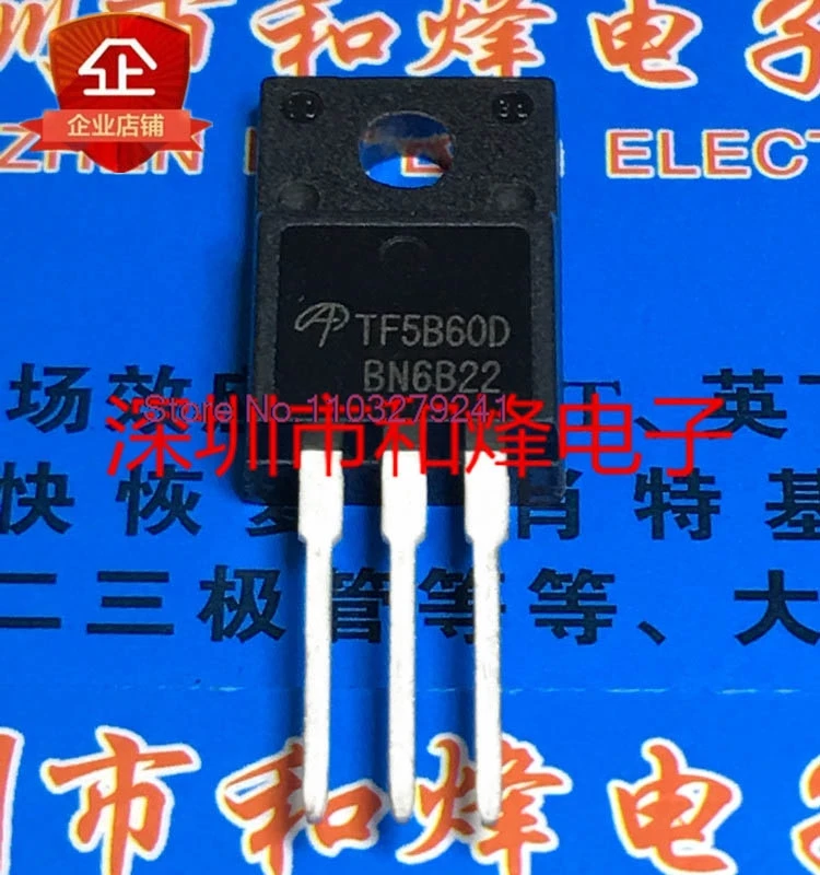 

（5PCS/LOT）TF5B60D AOTF5B60D TO-220F 600V 5A