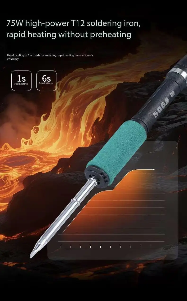 High-power Digital Soldering Iron With Tin Feed Two-in-one Welding Station For Mobile Phone Repair Maintenance Workshop Tool