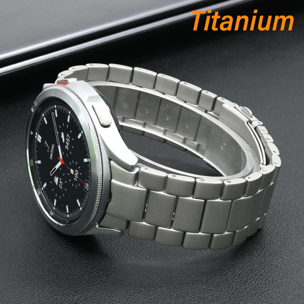 

Металлический титановый ремешок для Samsung Galaxy Watch FE 7 6 5 4 40 мм 44 мм 6Classic 47 мм 43 мм Браслет без зазоров для GALAXY 5Pro Ремешок 45 мм