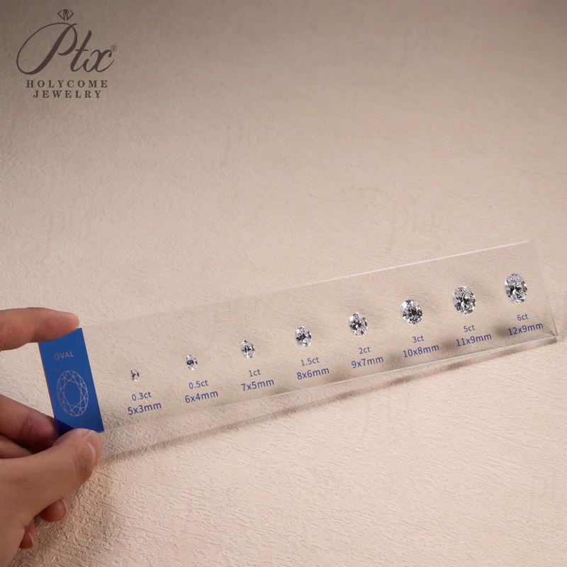 Comparison Ring Sizer Tester 5A CZ Moissanite Diamond Jewerly Dealer Tools Set Tools Size Shape Reference Top Quality Wholesale