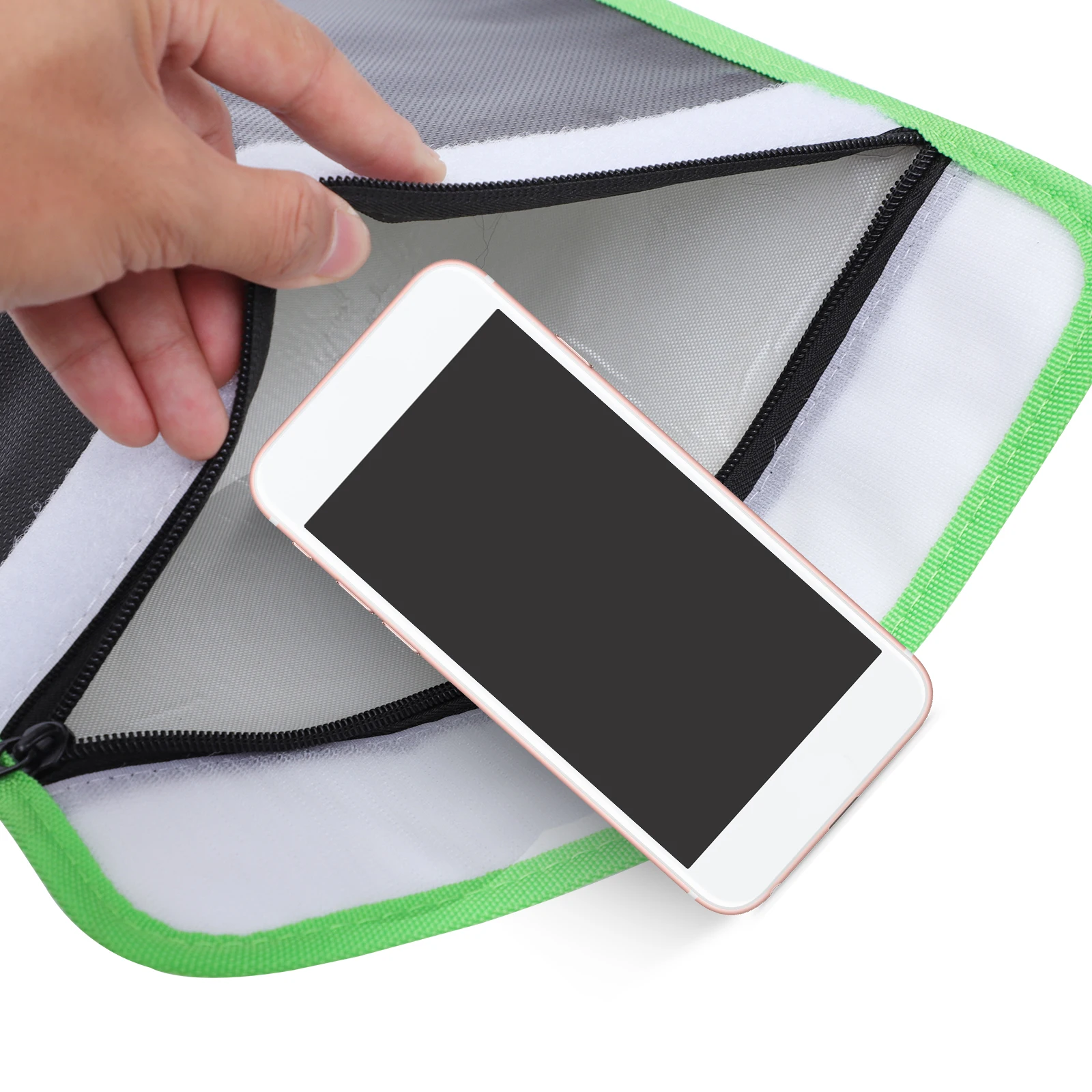 1pc Fireproof Waterproof Document Bag Portable Holder Fire Resistant File Storage Bag For Office Home Students Workers Large