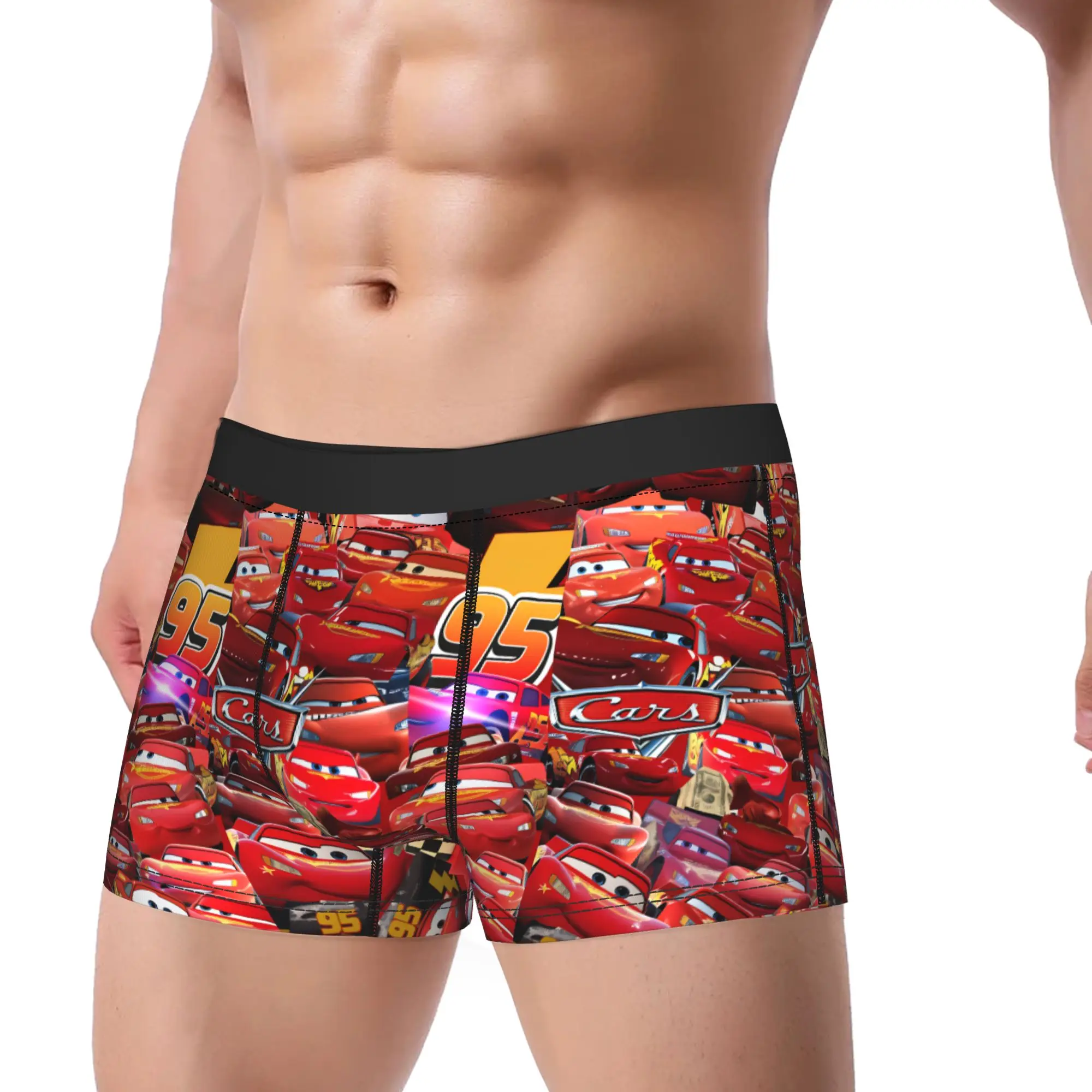 

Lightning McQueen 95 Trophy Collage Racing Underwear Comfortable Panties Customs Boxer Brief Men 3D Pouch Large Size Boxershorts