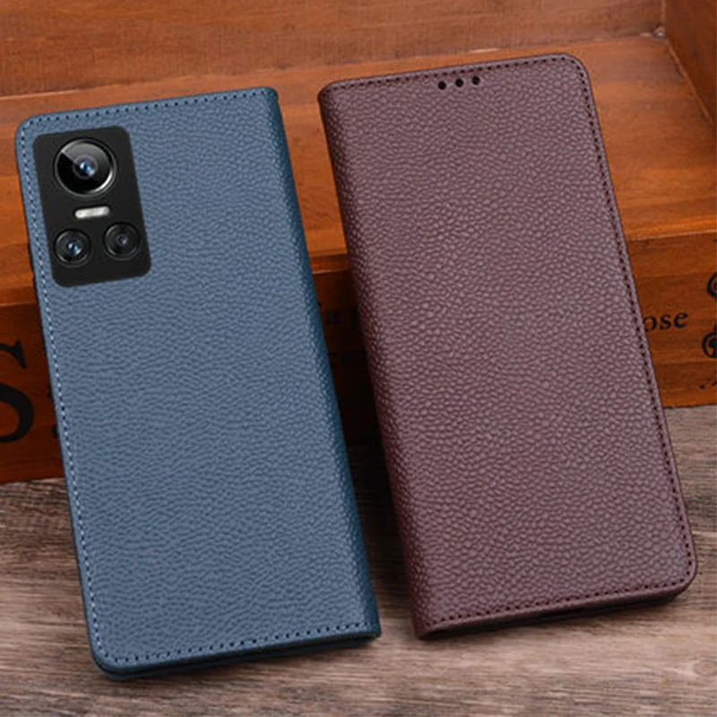 for OPPO Realme GT neo3 Case Genuine Leather Phone Cover for realme gt neo 3 Protective cellphone flip funda skin