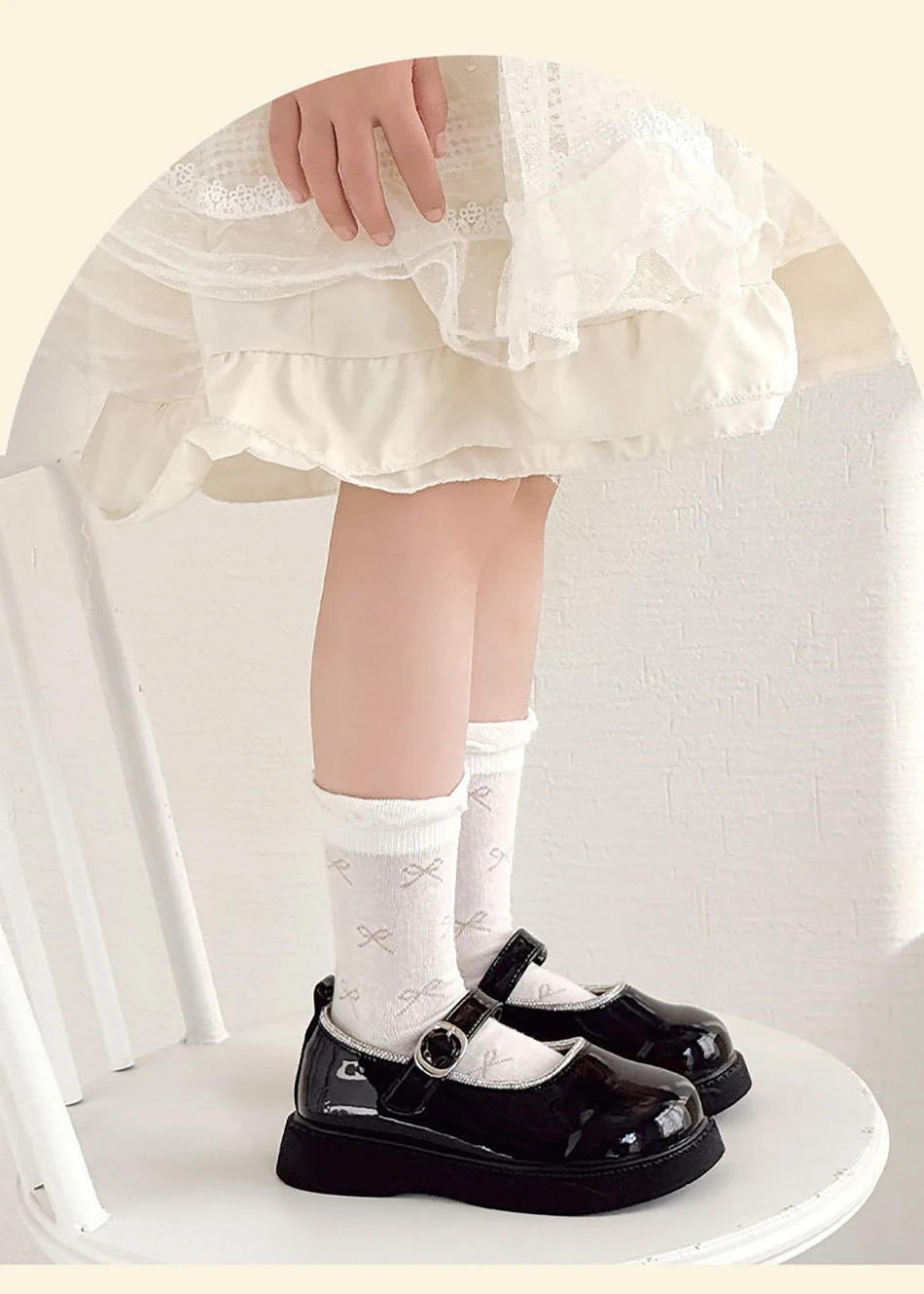 5 Paare/paket Mädchen Prinzessin Spitze Socken Sommer Dünne Weiße Lolita Ankle Socken Atmungsaktive Strumpf für Kinder Kinder Casual Kleidung – Detail 13
