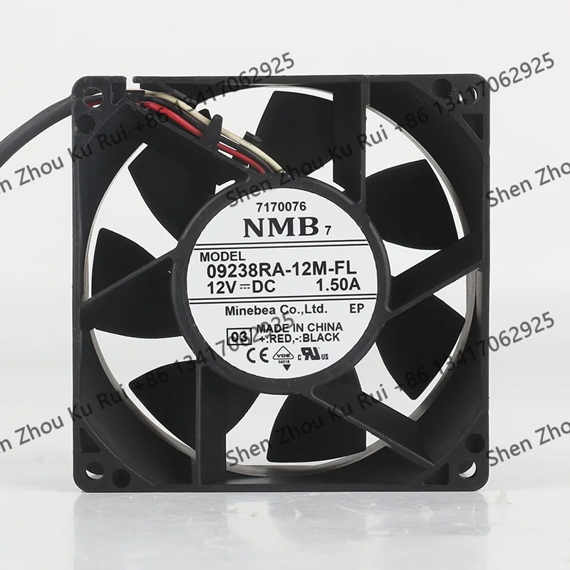 

New original NMB 09238RA-12M-FL 5V 24V 48V DC 12V 1.50A AC EC 9038 90X90X38MM 9CM Server Chassis Violent third line cooling fan
