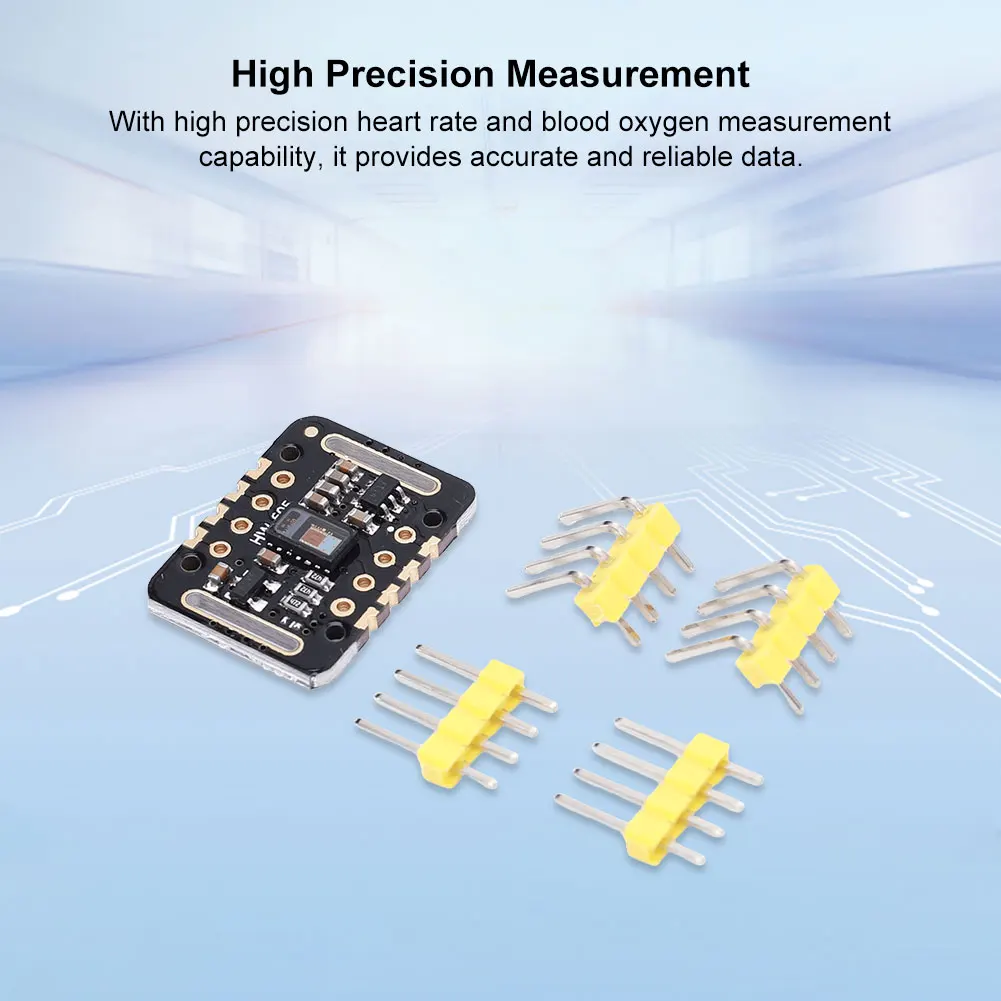 MAX30102 1.8V-5V Heart Rate Sensor Module Blood Oxygen Sensor Heart Rate Oximetry Sensor Module for Arduino STM32