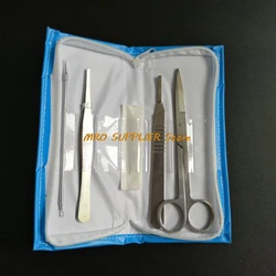 4pcs/Set J2709/2708 Stainless Steel Dissecting Animal Dissection Kit taxidermy Biology Student School Lab Training Instrument