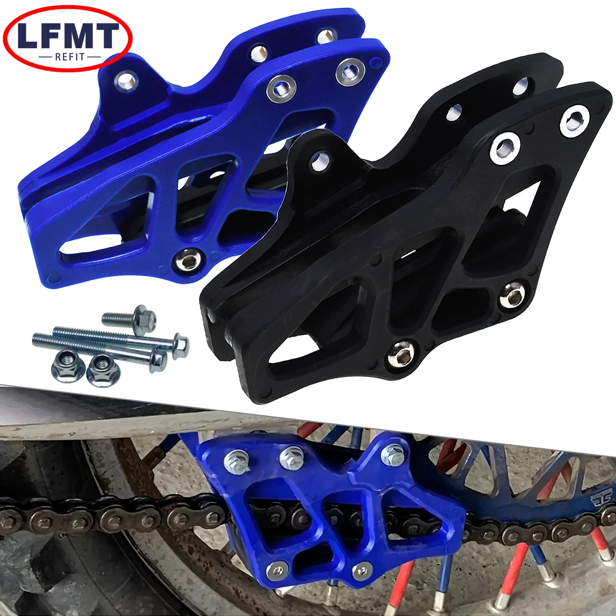 Motorrad-Schwingenkettenführung, untere Rollenführung, Kettenradschutz für Yamaha YZ125 250 250F 450F 125X 250X WR250F WR450F