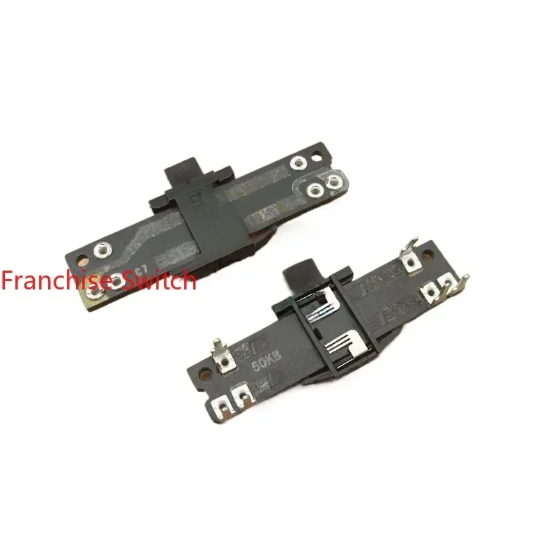 

50 шт. потенциометров B50K, общая длина 40 мм, шток 4 мм, 50K, линейный, двойной, горизонтальный, прямой, сдвижной, для модуляции