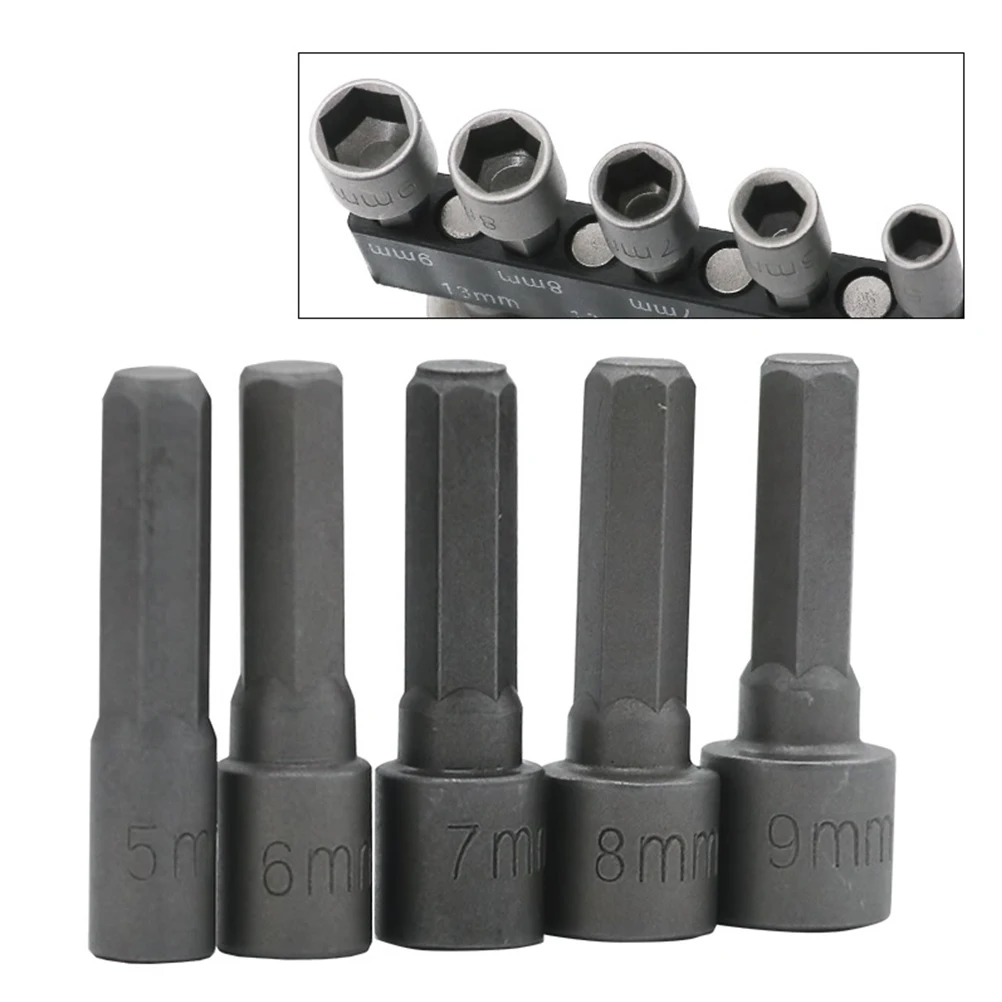 

9PCS Hexagon Shank Screwdriver Bits 6mm 13mm for Drill Cordless Adapter Socket DIY Woodworking Auto Repair Household Tools