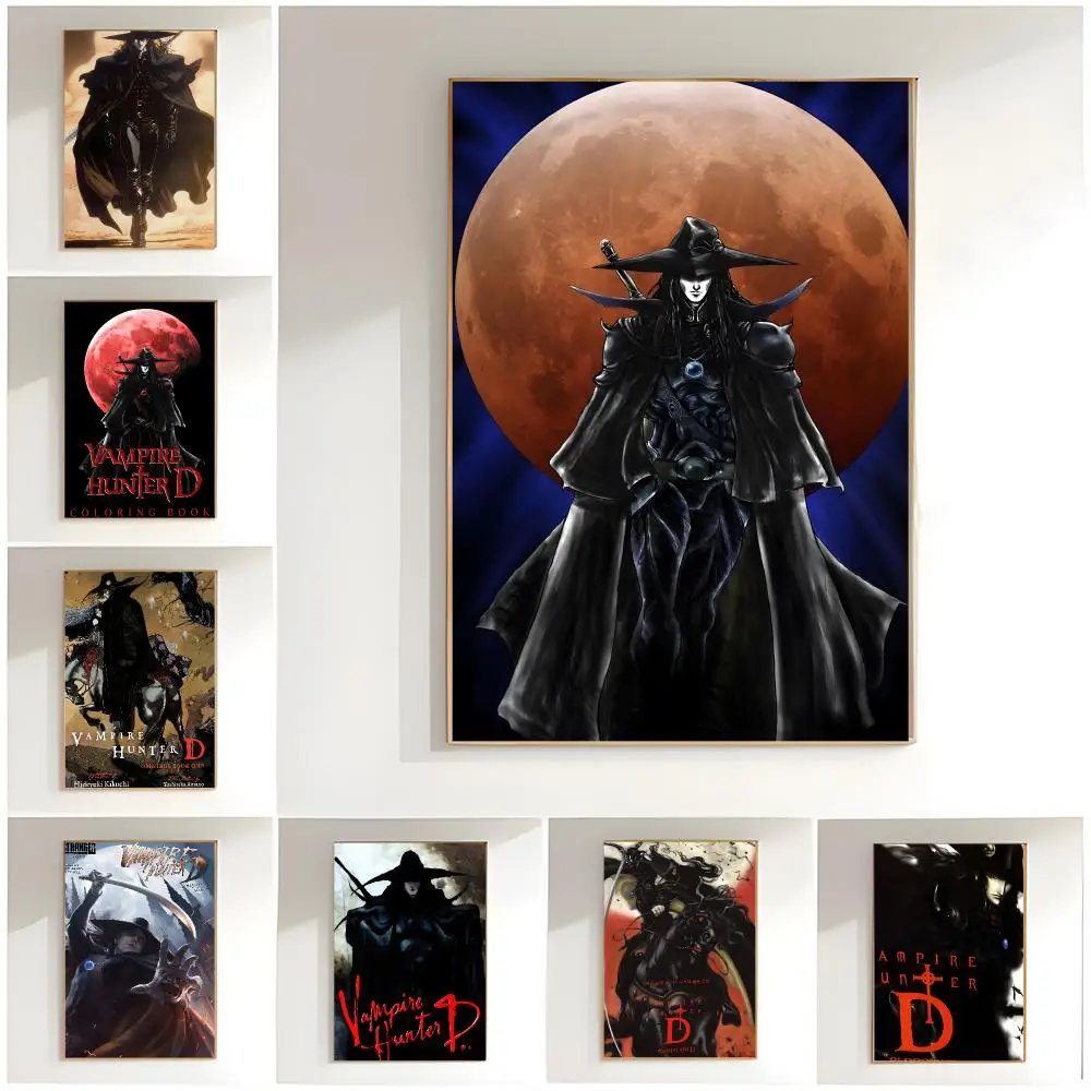 dark fantasy v-Vampire Hunter D Poster Classic Wall Art  Home Decor  Peel and Stick Unframed