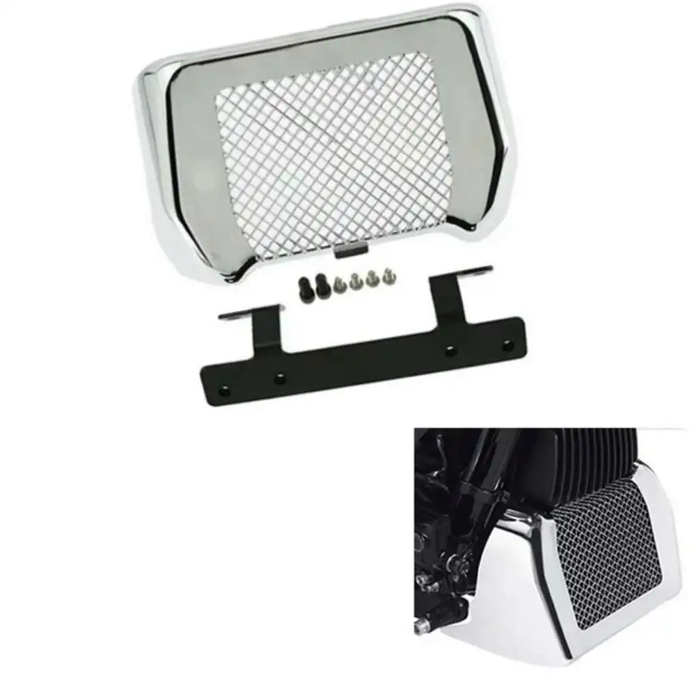 

Motorcycle ABS Oil Cooler Radiator Guard Kit With Bracket For Harley Touring 2017-2022 FLHR FLHX Road King Electra Street Glide