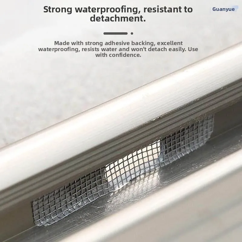 Anti-Mosquito Bridge Aluminum Window Door Repair Patch Drainage Hole Sticker Home Pest Control Window Screen Repair Patch
