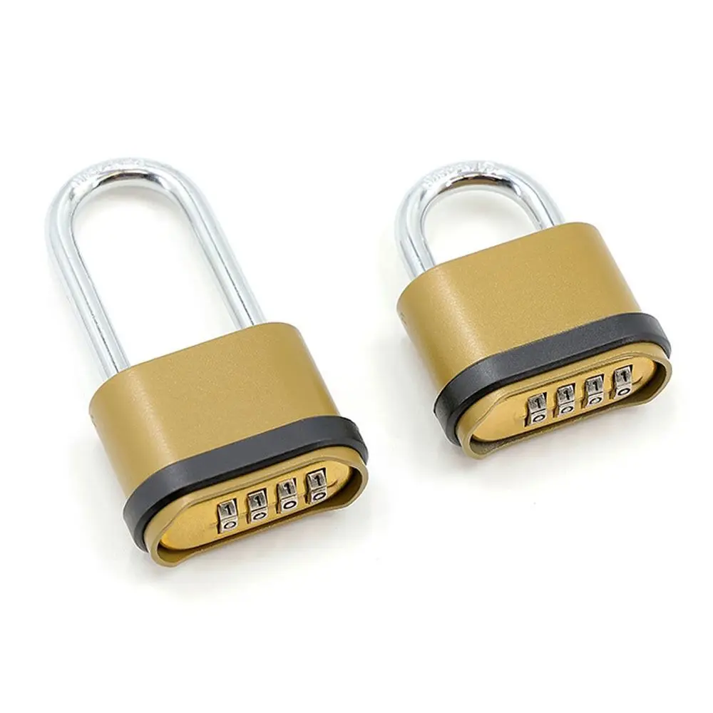 

Stylish Zinc Alloy Heavy Duty Padlock 4-Digit With Password Combination Lock Waterproof Door Lock Dorm