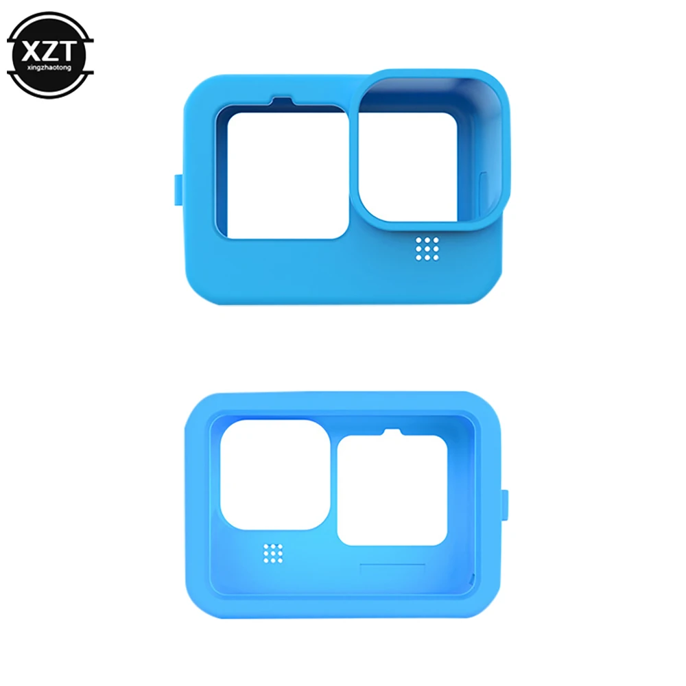 Silicone Camera Sleeve with Lens Cap Cover for GoPro Hero 11 Protective Frame Case Shell for GoPro 10 9 Action Camera Accessory