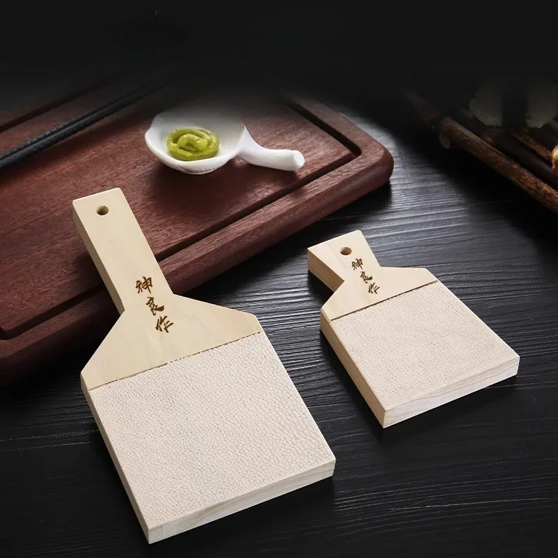 Japan Grinder Wasabi Grinding Plate Shark Skin Mustard Plate Japanese Style Lemon Mustard Ginger Mud Tool