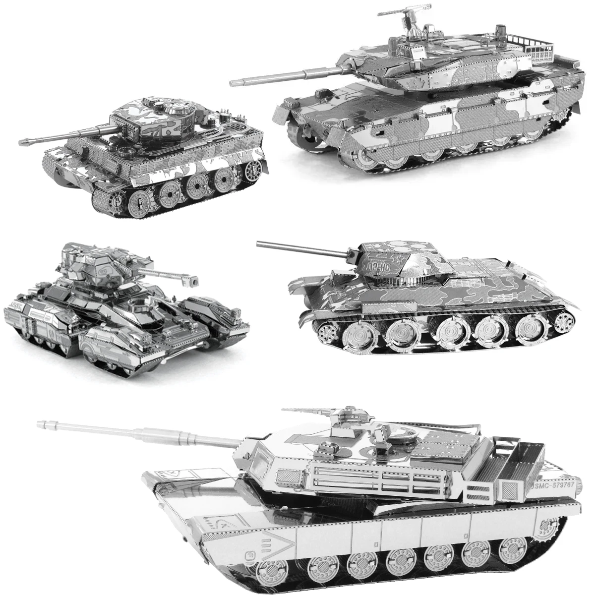 Tank 3D DIY Metal Jigsaw Puzzle Creative Children Educational Toys