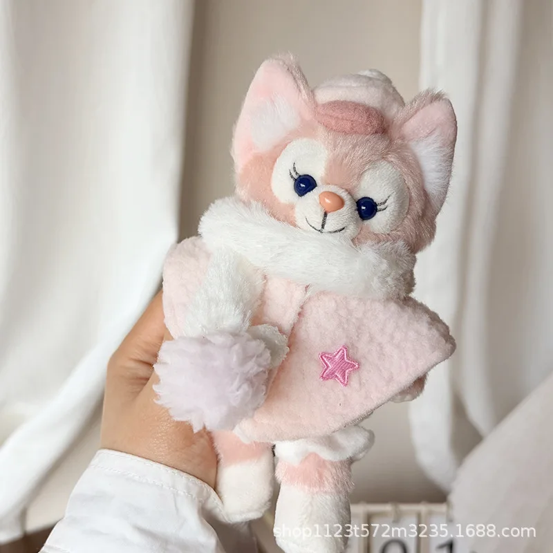 디즈니 겨울 사교계 시리즈 리나벨 더피 플러시 인형 키체인 장식 배낭 장식품 소녀 휴일 선물