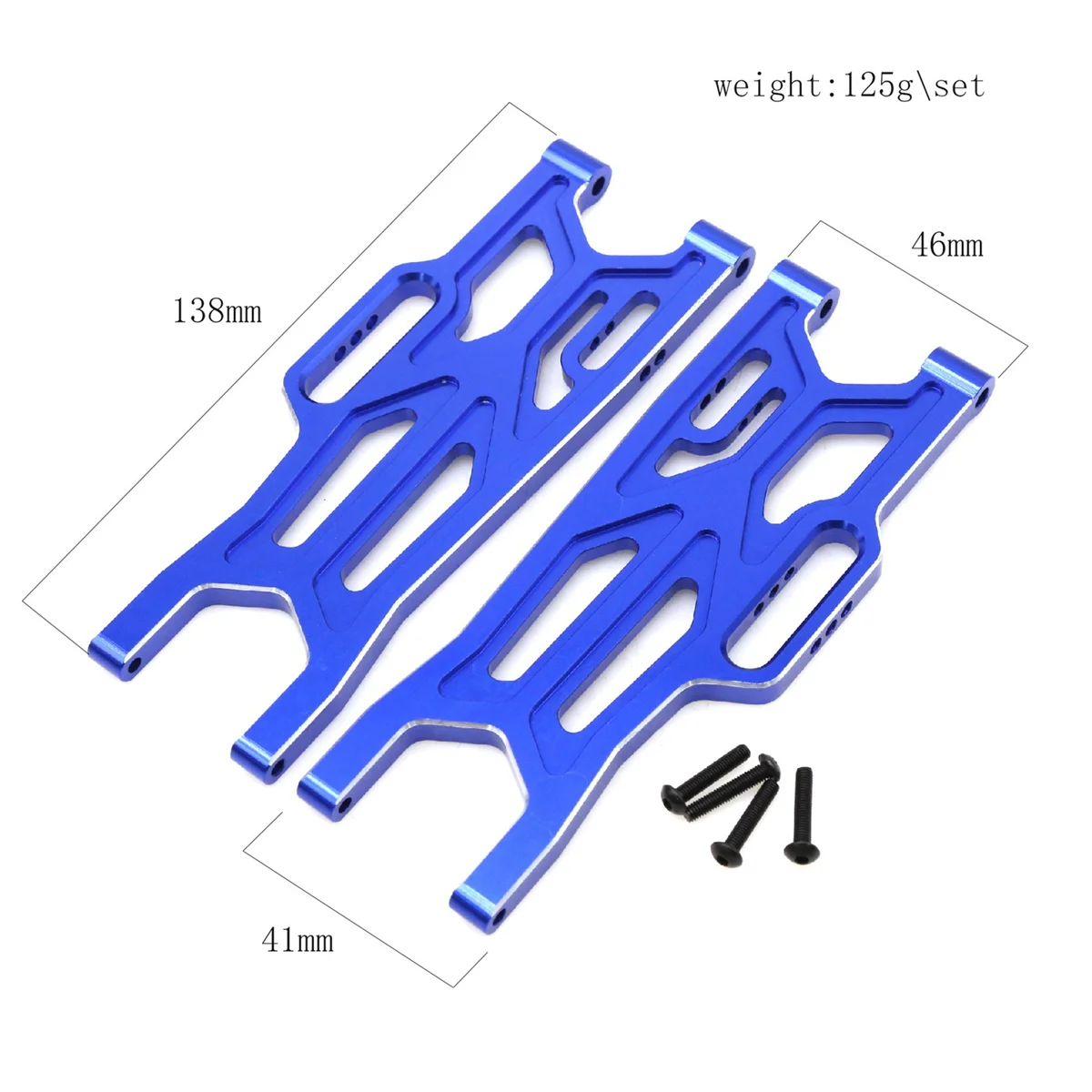 Bras oscillant de suspension avant en métal, pièces de mise à niveau de voiture RC, ARA330711, Arma 1/10, KRABOU4tage, 4S, V2, BLX, rouge