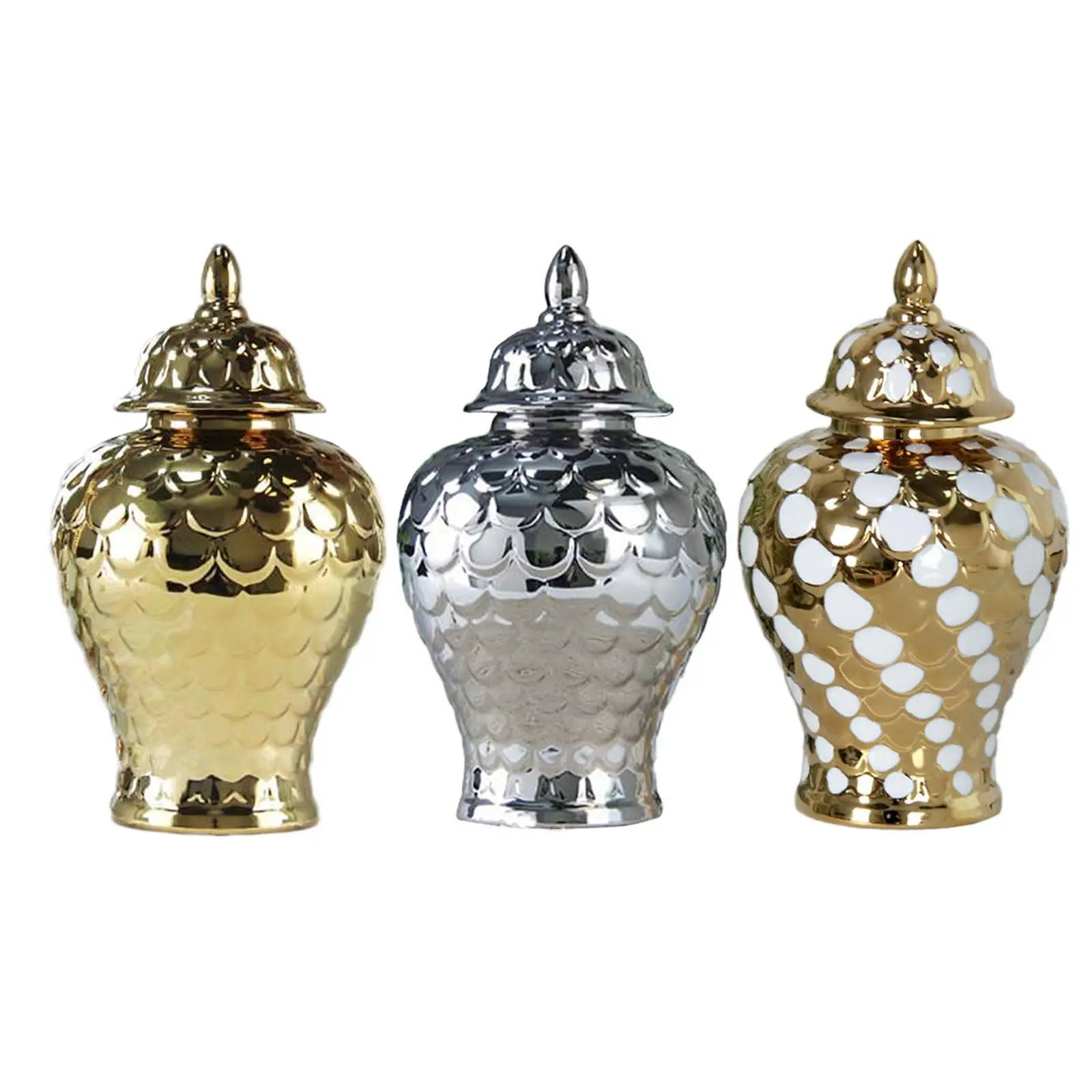 

Керамическая банка для имбиря, декоративная банка для имбиря, фарфоровая коллекция для спальни с крышкой