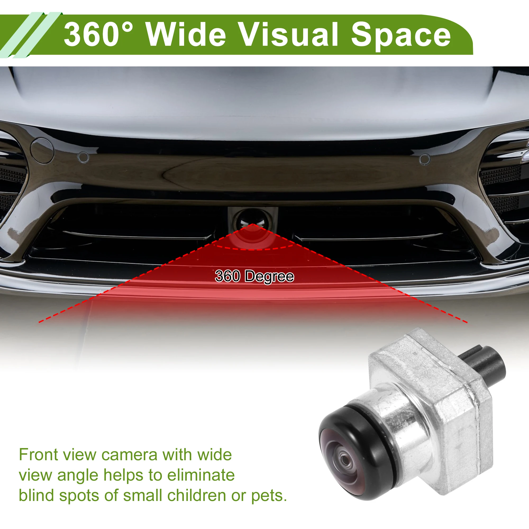 UXCELL Car Camera Front View Camera for Mercedes-Benz X290 C257 C167 No.0009059412