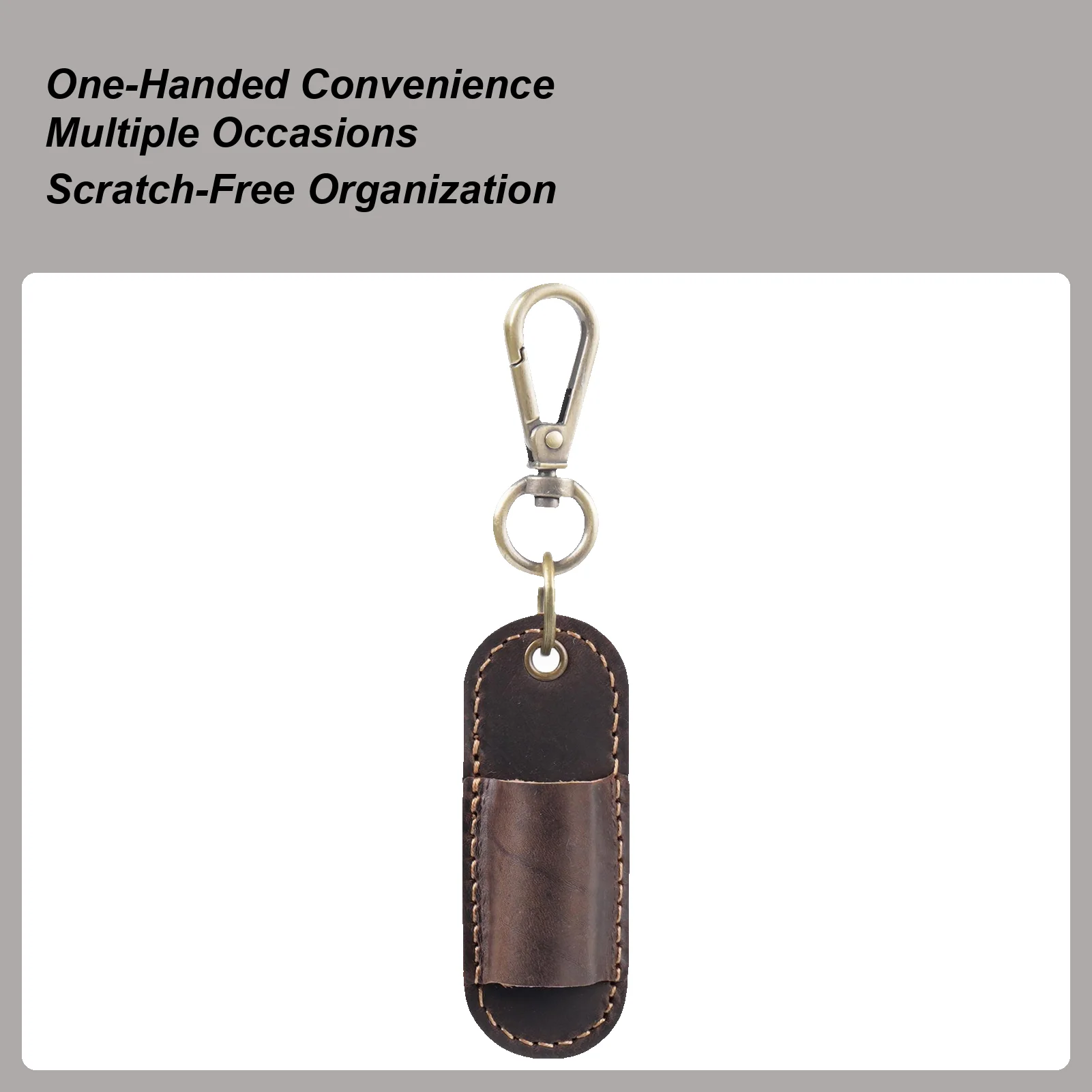 Pen Holder For Lanyard Anti-Lost Portable Leather Storage Case Single Pen Holder For Cafe Couch Dorm Hospital Home Offices