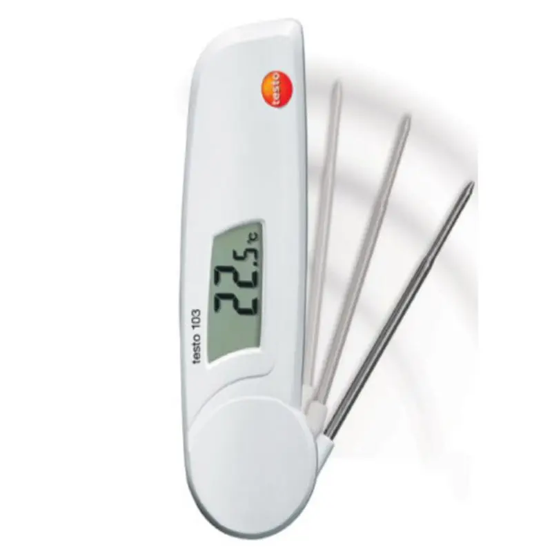 New Folding Probe Thermometer Penetration LCD Digital Thermometer Food Safety Thermometer