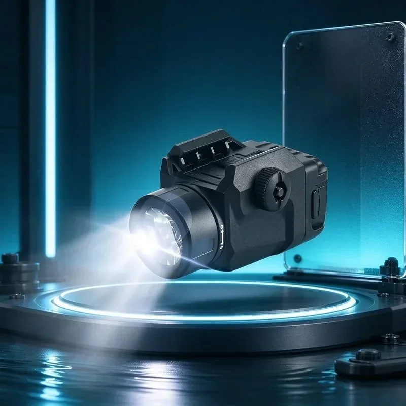 Dual Mode Mini Flashlight Toy Strobe Constant Light Portable Under-mount LED Night Light for Outdoor Emergency Hiking Lampb
