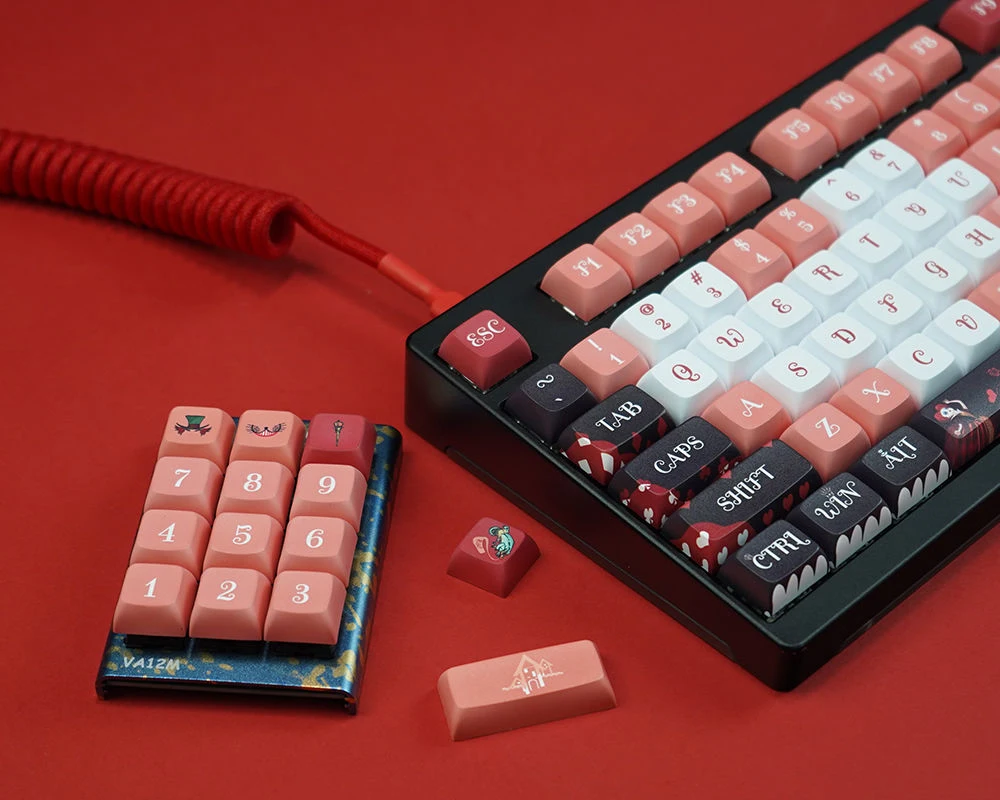 أغطية مفاتيح XDA Rose Gamer PBT Dye-sub لـ 61 63 64 67 68 75 84 87 ​ 96 104 108 لوحات المفاتيح الميكانيكية
