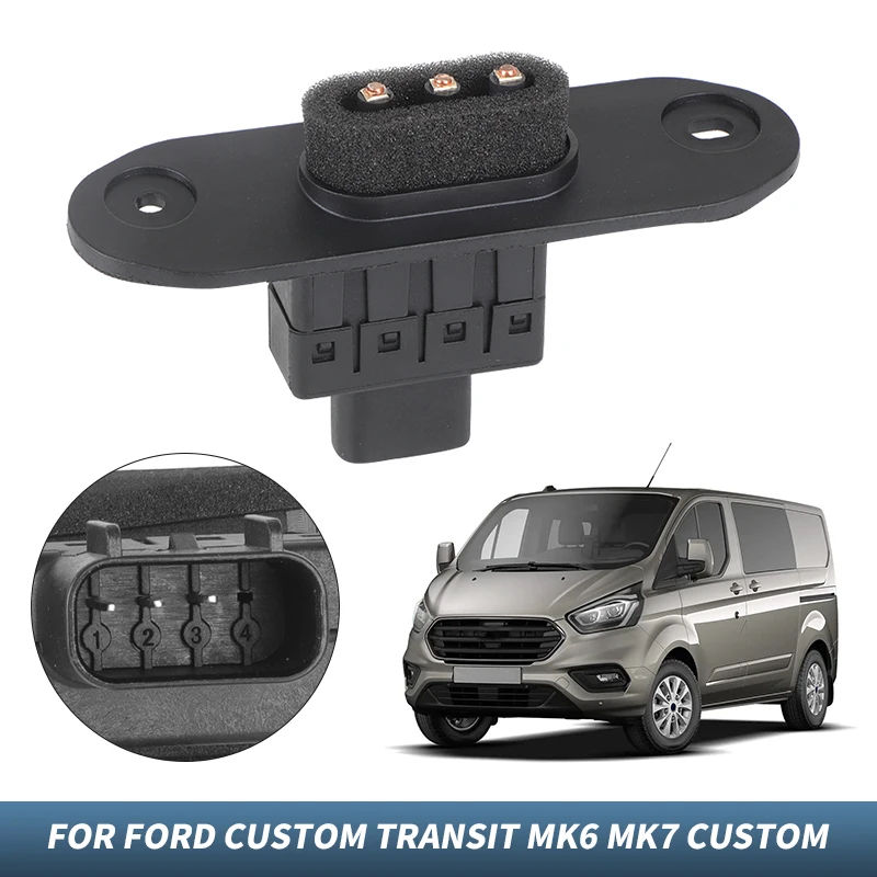 مفتاح نقطة الاتصال للباب الجانبي للسيارة مفتاح اتصال الباب الأسود لسيارة Ford Transit 2015-2023 قطع غيار السيارات 1800639 2C1T14A658AE #1