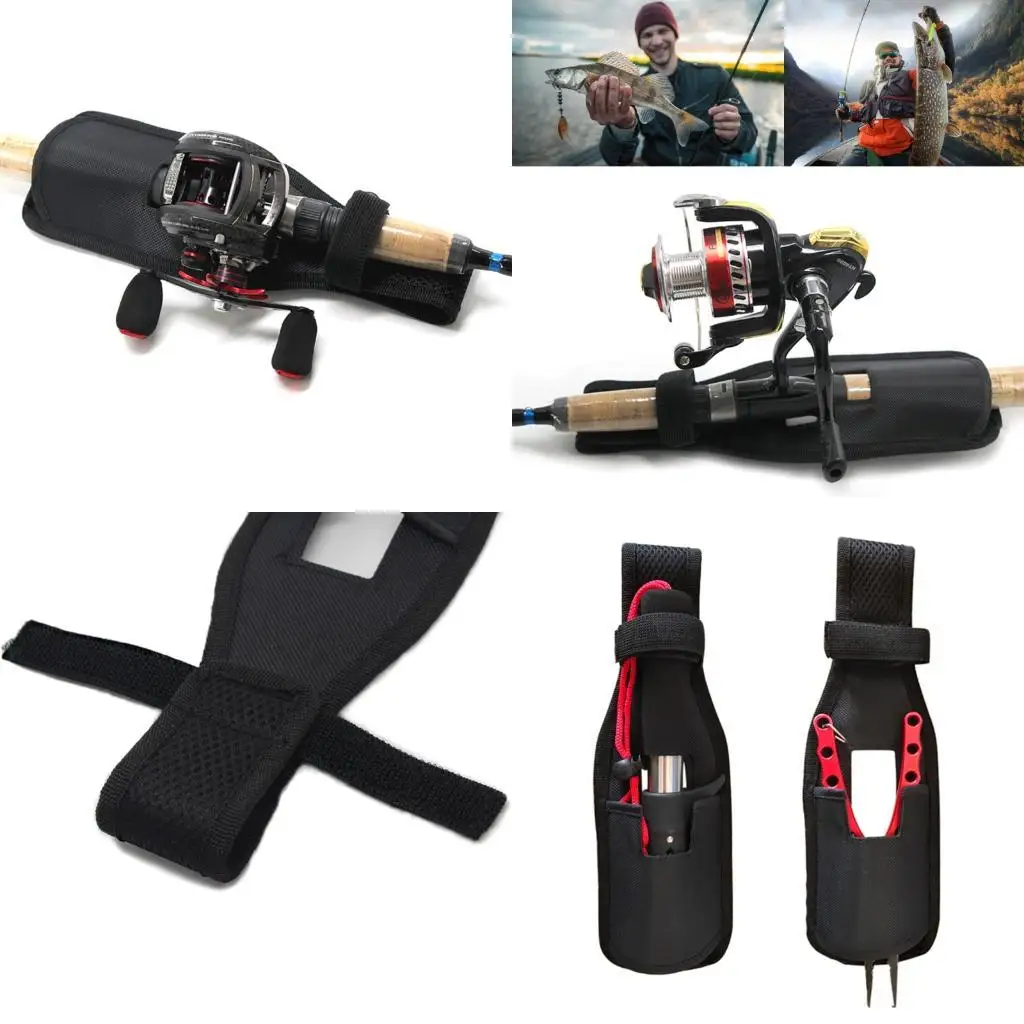 

652F Fast Release Rod Insert Holder Fishing Poles Support Waist Hanger Nylon Sheath Portable Fishing Equipment Accessories