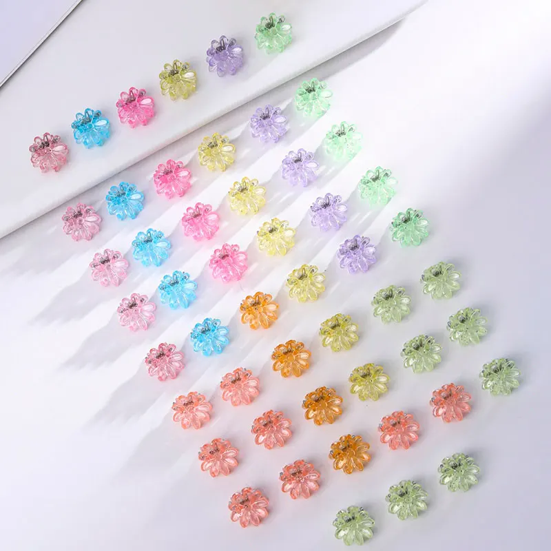 50pcs Korean Mini Floral Hair Claw Kawaii Hair Clip Claw Clamp Braid Hair Hair Clips Headwear Girls Women Hair Accessories