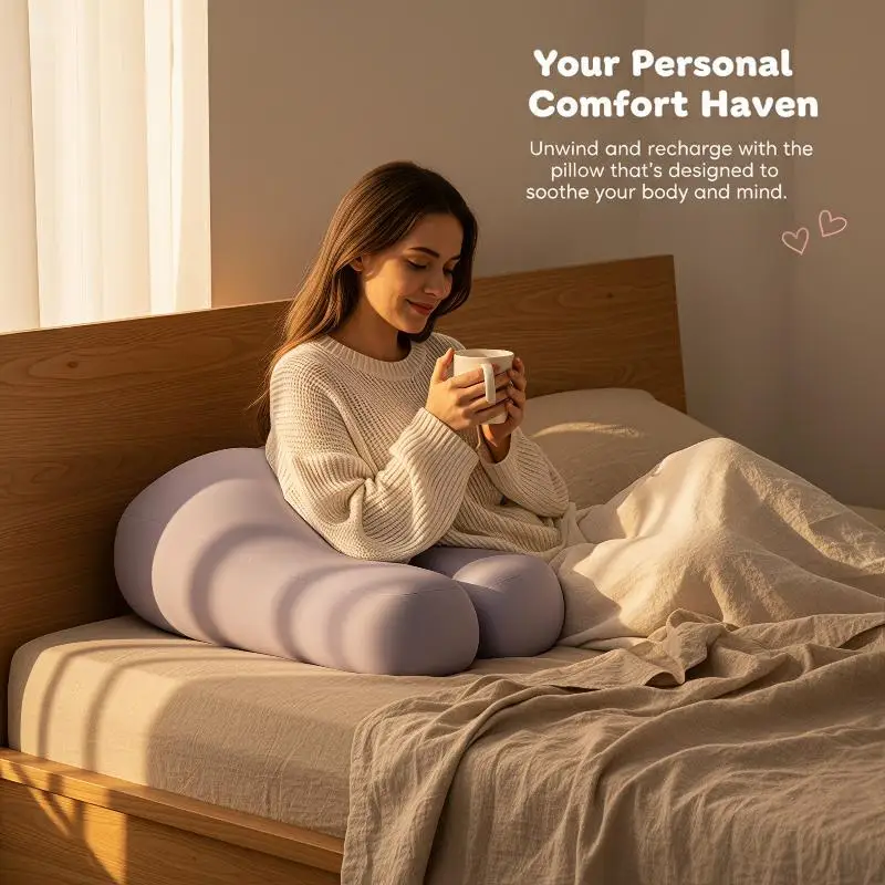 Creative Hip-shaped Pillow 1Pcs 3D Soft Foam Ergonomic Bolster Cushion Ideal Gift for Stomach Sleepers Friends