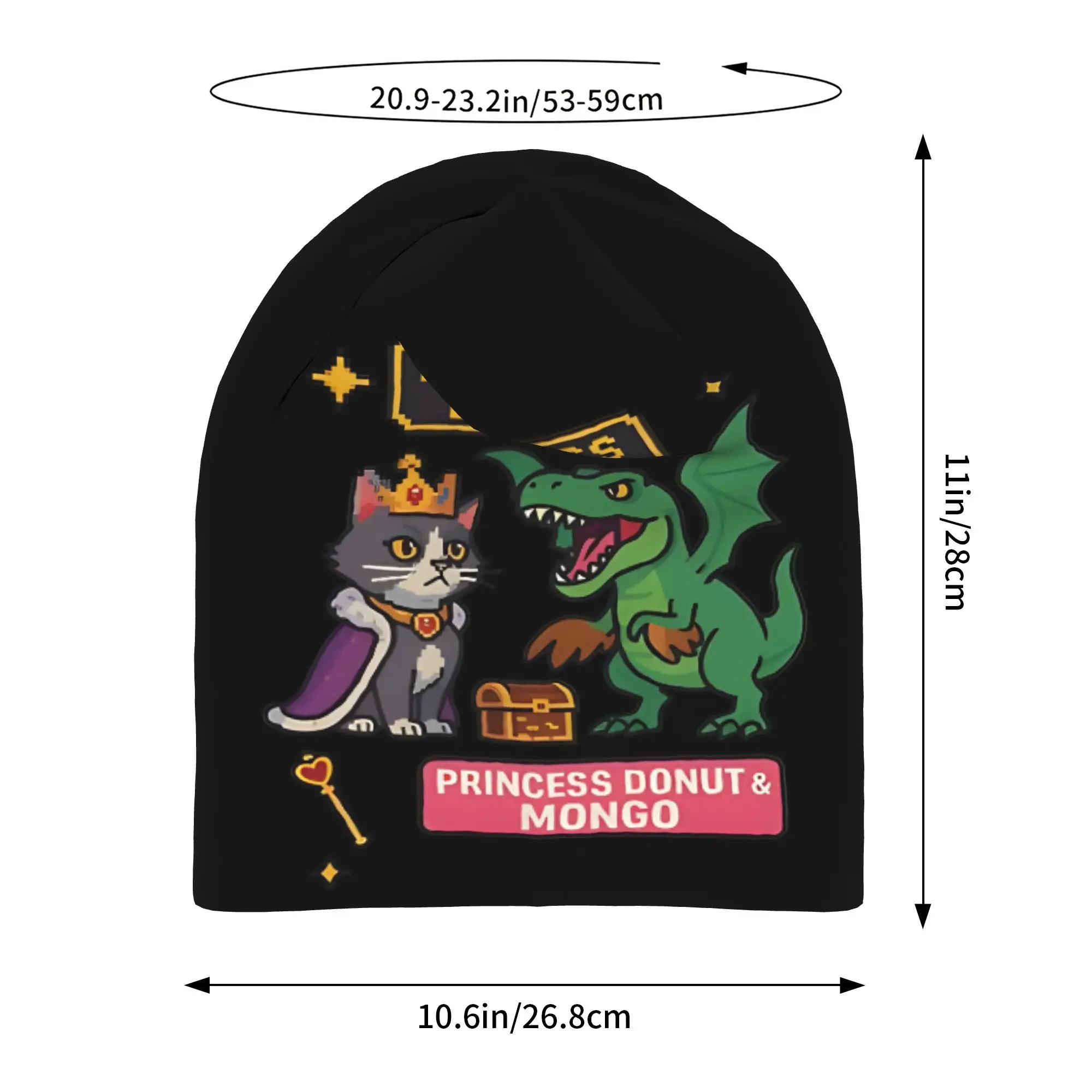 Dungeon Crawler Carl Princess Donut Hat Autumn Caps Men Women  Skullies Beanies Ski Caps Soft Bonnet Hats
