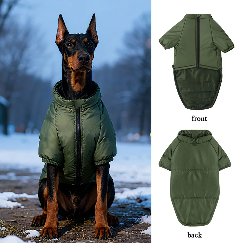 

Термофлисовая жилетка для собак разных размеров, зимняя утепленная куртка для питомцев, хлопковый костюм, полезные товары для животных, регулируемая одежда для собак