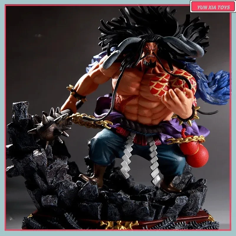 

19 см One Piece Four Emperors Battle Edition Kaido Scene Base Аниме Фигурка Модель Статуя Коллекция Настольное Украшение Орнамент