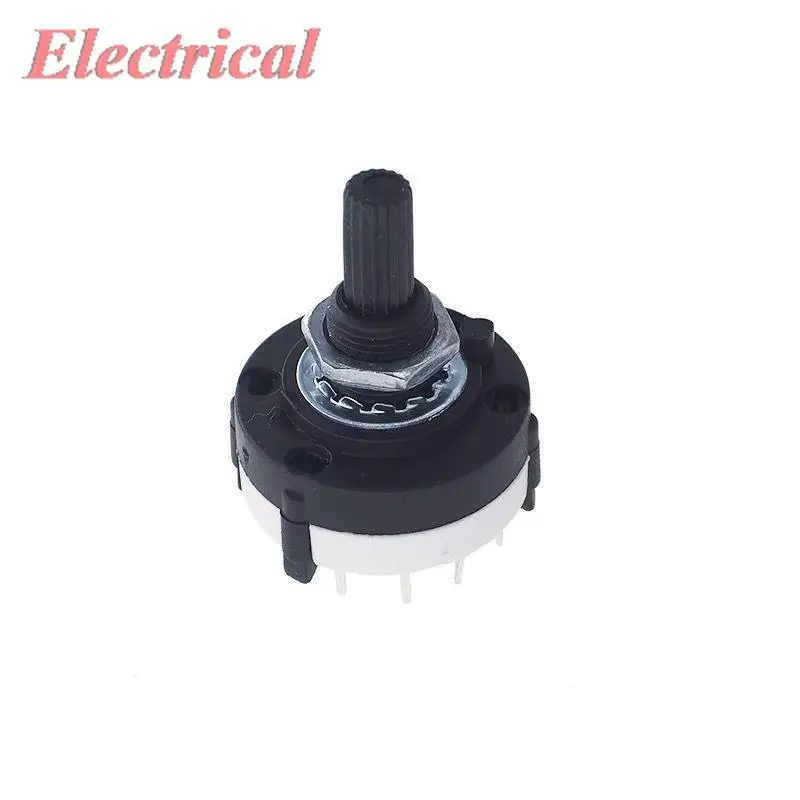 Band Switch Band Channel Rotary Selector Switch 1P12T 2P6T 3P4T 4P3T Single Deck Adjustable Gear Switch 0.3A AC 125V