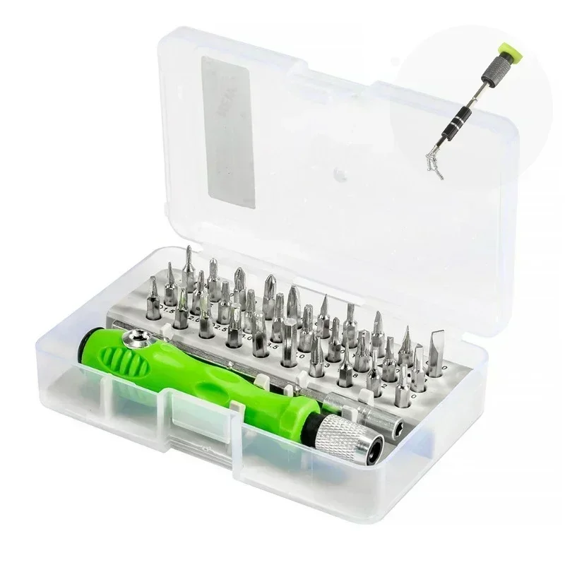 Tool Repair 32 in 1 Mini Precision Screwdriver set Portable home cross Magnet screwdriver set maintenance tool