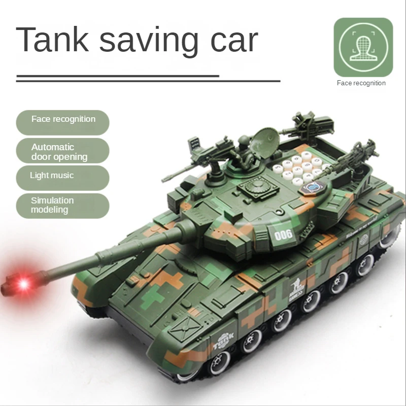 Children's Savings Piggy Bank Tank Car Password Box Can Be Stored and Withdrawn Only In and Out Boys and Girls Birthday Gifts